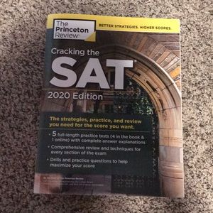 SAT prep book the PRINCETON REVIEW.